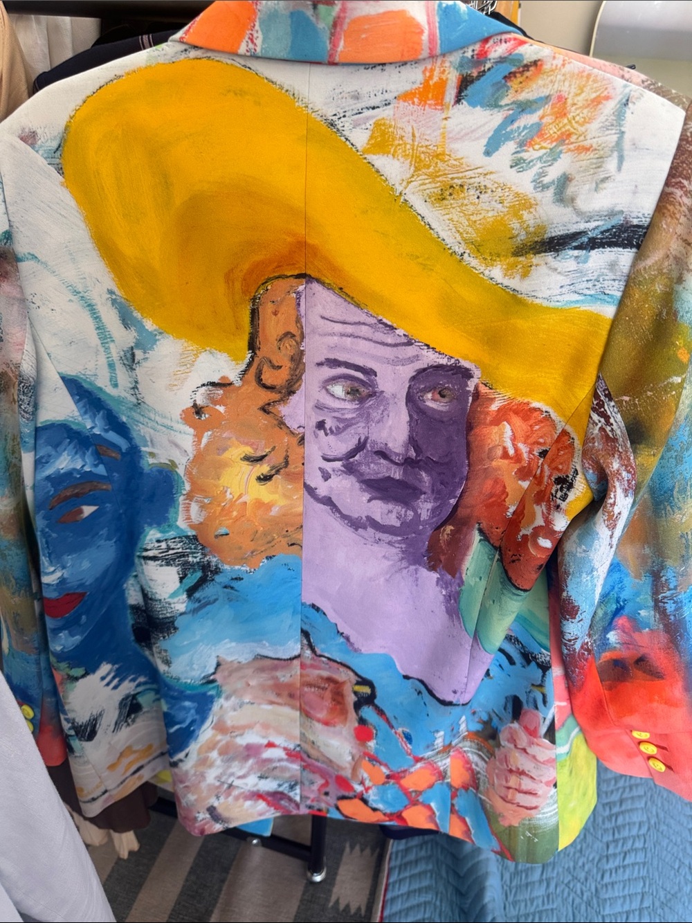 Alice + Olivia x KidSuper Painted Portrait Blazer | Limited Edition Art Jacket